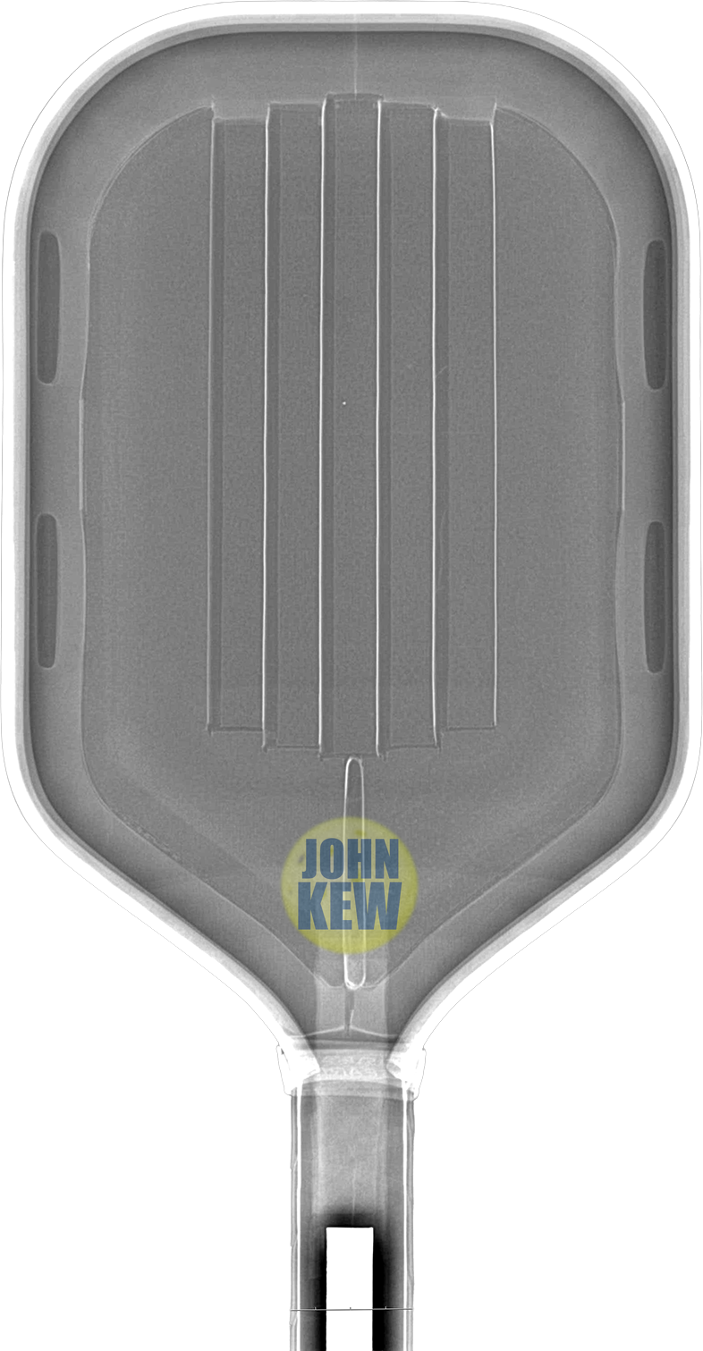X-ray of the Gearbox Pressure X 8E Elongated showing the internal tuning pods